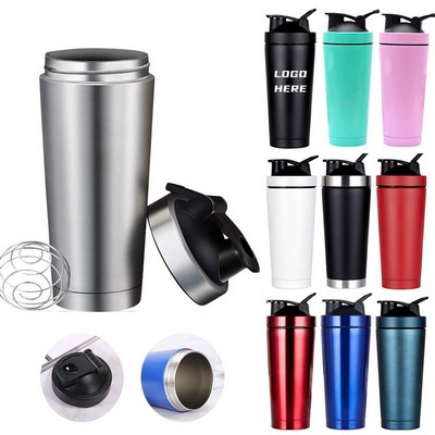 25 oz Stainless Steel Insulated Shaker Bottle