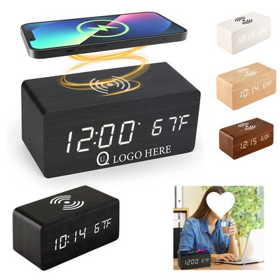 Wireless Charging Digital Alarm Clock