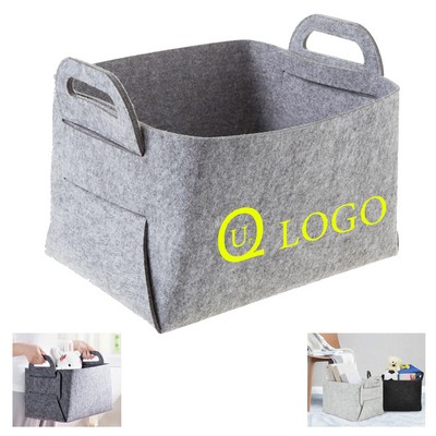 Felt Folding Storage Basket