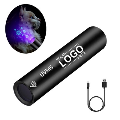 Rechargeable UV Blacklight Mini Flashlight 365nm