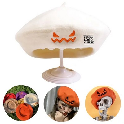 Halloween Wool Beret Hats