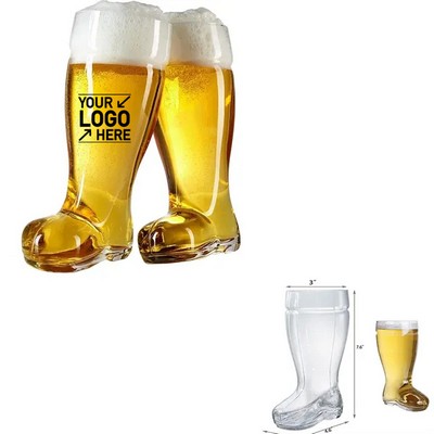 19 oz. Boot-Shaped Beer Glasses