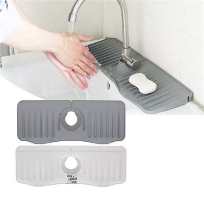 Kitchen Sink Splash Guard and Mat