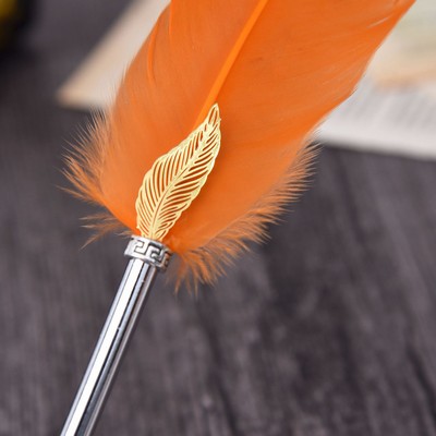 Glitter Powder Feather Pen