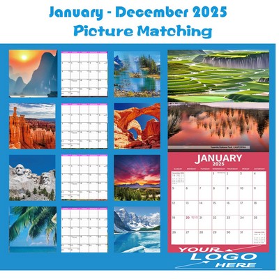 2025 Custom Wall Calendar for Planning and Organizing