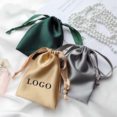 Satin Drawstring Bag Jewelry Bag Wedding Favor Bag