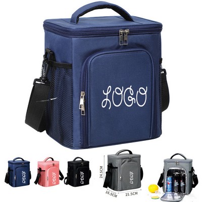 8.6L Insulated Lunch Cooler Bag With Shoulder Strap