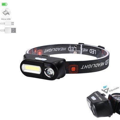 Dual Switch Headlamp Flashlight