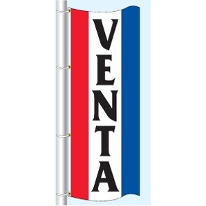 Single Faced Stock Message Free Flying Drape Flag (Venta)