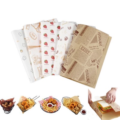 Customized Printed Sandwich Wrapper Paper