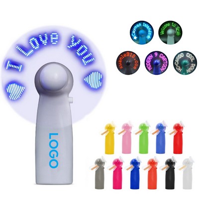 Three-Speed Charging Mini Editing Flash LED Fan Customizable