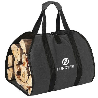 Firewood Log Carrier Tote Bag For Outdoor Camping