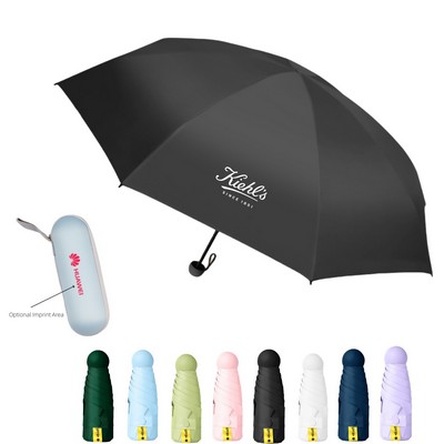 Compact Travel Mini Umbrella With Case