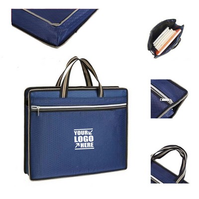 Portable Waterproof Oxford Cloth Widened File Bag