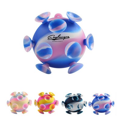 Colorful Suction Cup Play Ball