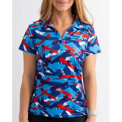 Women's Golf Polo - Freedom Track