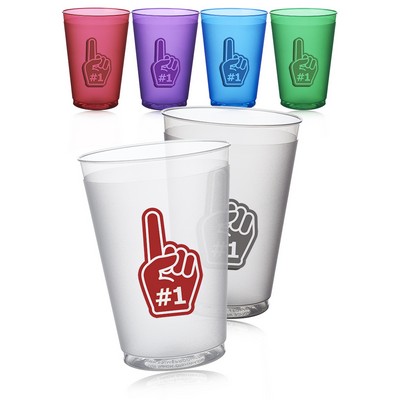 Flex Frosted Plastic Stadium Cups - 12 oz