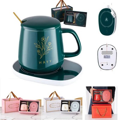 Coffee Warmer for Desk with Mug Set