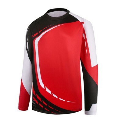 Custom Dye Sublimation Long Sleeve Polyester T Shirt