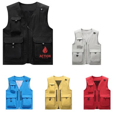 Multi Pockets Fishing Vest