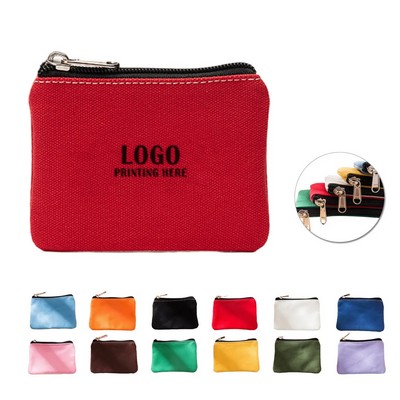 Cosmatic Storage Pouch Purse Coin Canvas Zipper Bags