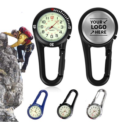 Carabiner Luminous Pocket Watch