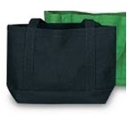 Solid Color Canvas Tote Bag