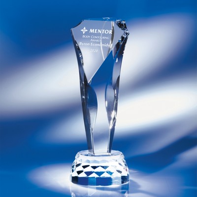 Absolute Glamorous Crystal Award 6-1/2"H