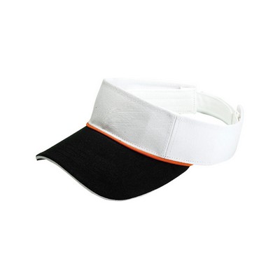 Pro Style Cotton Twill Visor w/ Sandwich Bill