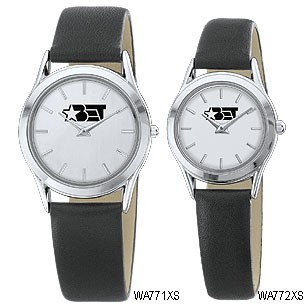 Men's Silver White Dial Round Face Watch