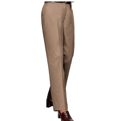 Ladies' Flat Front Twill Pants