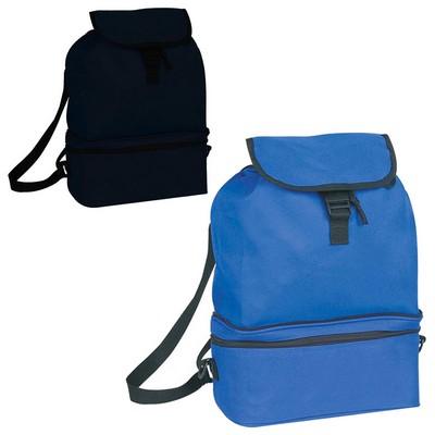 Cooler w/Foldable Backpack (11"x6"x5½")