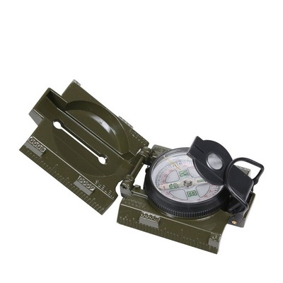 Olive Drab Military Marching Compass w/LED Light