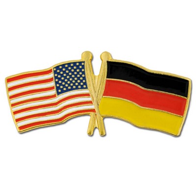 USA & Germany Flag Pin