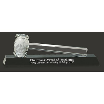 Justice Crystal Gavel Award - 13 3/4'' L