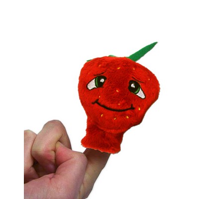 Custom Plush Strawberry Finger Puppet