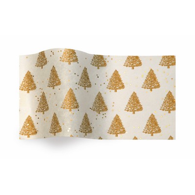 Gemstone Gold Pearl Trees Wrapping Tissue (20"x30")