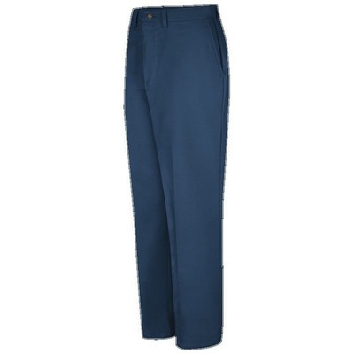 Red Kap™ Men's Plain Front Cotton Pant - Navy Blue