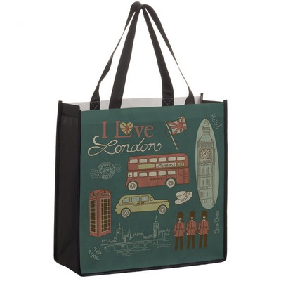 Full Coverage PET Non-Woven Tote Bag w/ Full Color (13"x5"x13")