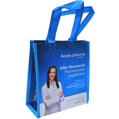 Fashion Laminated Mini Shopper Bag (10"x 12"x 4")