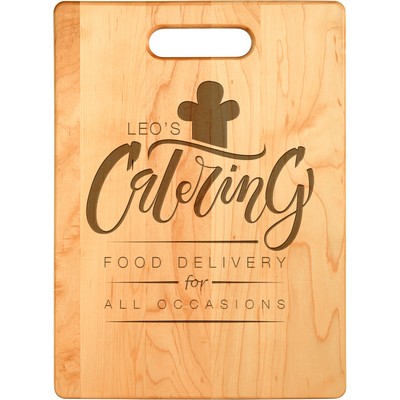 Engraved Maple Cutting Board, 13 3/4" x 9 3/4"