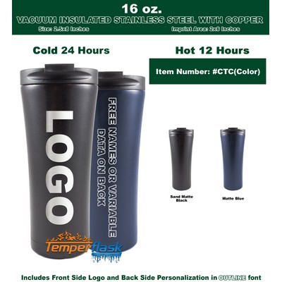 16 Oz. Vacuum Insulated Stainless Steel Tumbler