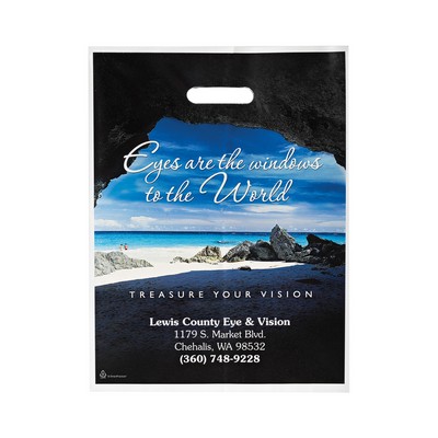 Full Color Digitally Printed Die Cut Bag (12"x16") - Digital