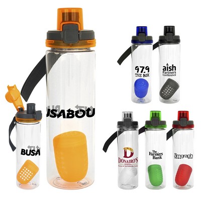 Locking Lid 24 oz. Bottle with Floating Infuser