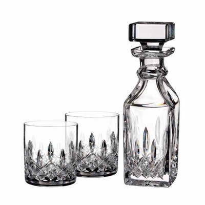 Waterford Lismore Connoisseur 5oz Tumbler, Pair & 15.5oz Square Decanter