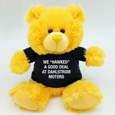 8" Bright Color Yellow Bear