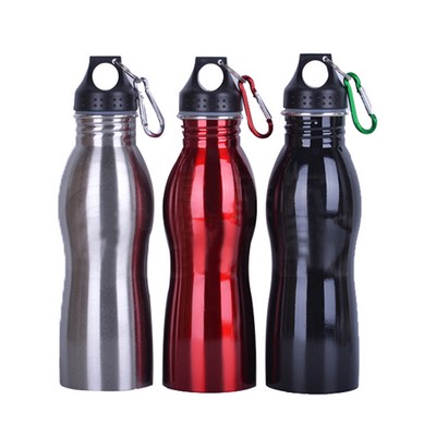 Aluminum Water Bottle with Carabiner