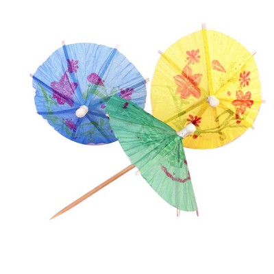 Paper Cocktail Toothpick Umbrellas/Parasols for Party