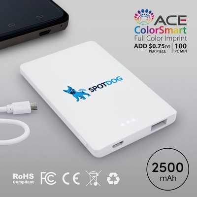 Hanover - 2500 mAh Slim Portable Power Bank