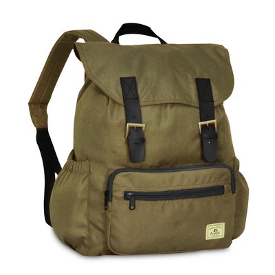 Everest Stylish Rucksack, Olive Green